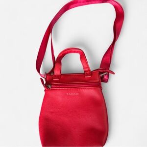 Tahari Vibrant Red Crossbody Bag